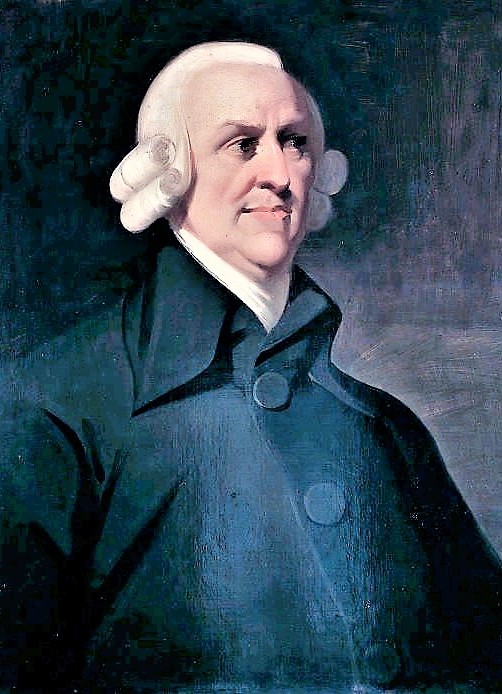 Portrait of Adam Smith.