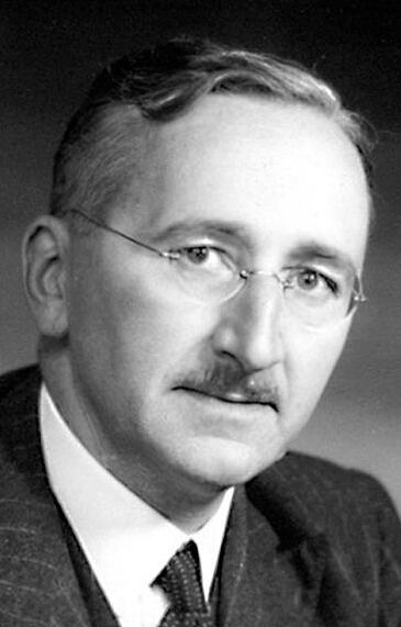 Portrait
of economist Friedrich Hayek.